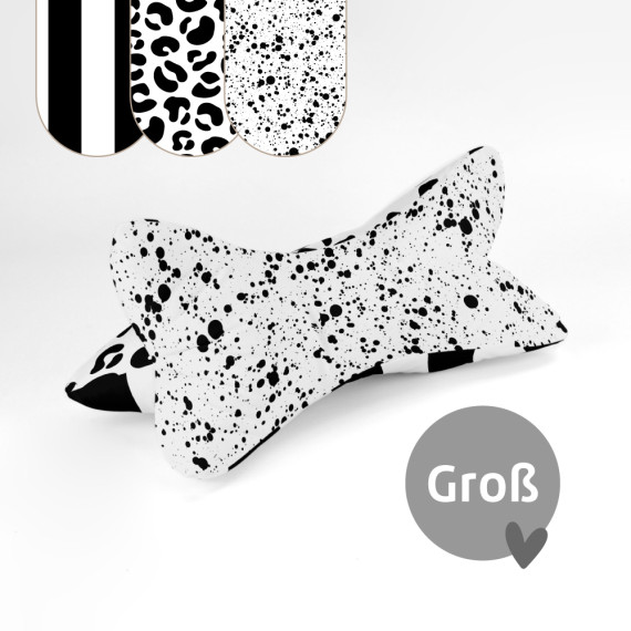 DIY-Nähset - Leseknochen - Groß - Black & White - studio.mARTinchen - Velvet - abby and amy