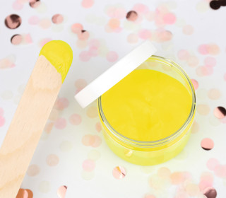 Siebdruckfarbe - Gelb - Lemon - 100ml - wasserbasiert - vegan - für Textil