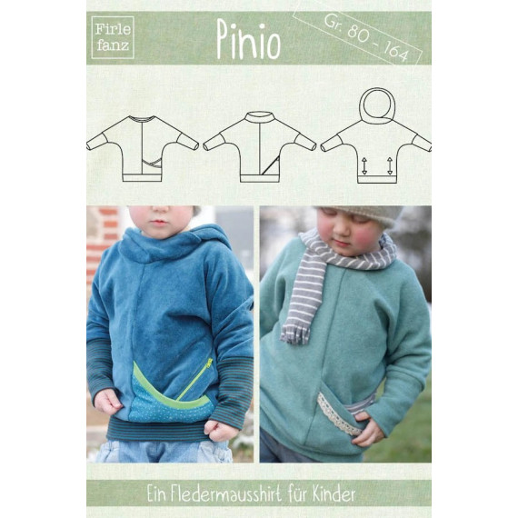 Pinio: Fledermausshirt für Kinder Gr. 80 – 164