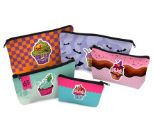 DIY-Nähset - Softshell - Fleece - 5 Wetbags - Creepy Cupcakes - Halloween - abby and amy