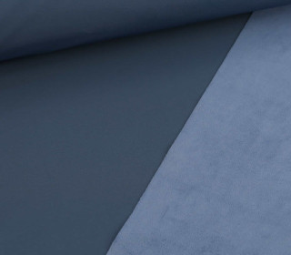 Softshell - Fleece - Uni - 315g - Brillantblau/Taubenblau