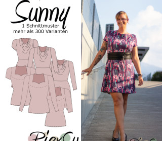 eBook Schnittmuster PiexSu Sunny - komplettes Set - alle 4 Schnittmuster - 3 Passformen Gr. 32 – 56