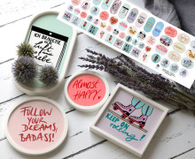 Outdoorstoff - Träumerin - Inlays für Silikon - Probierset - EMJO-DESIGN - abby and amy