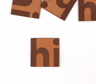 1 KUNSTLEDER LABEL - Hellbraun - hi