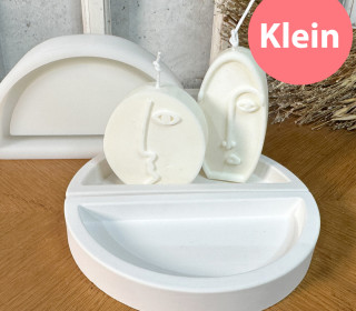 Silikon - Gießform - Dekoteller - Tablett - Halbiert - Rand - Klein - vielfältig nutzbar