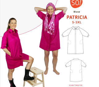 Ebook - Bluse PATRICIA von SO Pattern / S - 5XL
