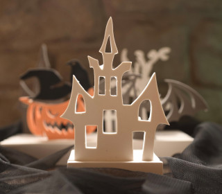 Silikon - Gießform - Gruselschloss - Halloween - für Steckleisten - Lichtdeko - vielfältig nutzbar