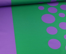 Outdoorstoff - Lucky DOTS - Lila/Grün - abby and amy