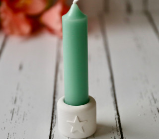 Silikon - Gießform - Mini Kerzenhalter - für Stabkerzen - mit Stern - vielfältig nutzbar