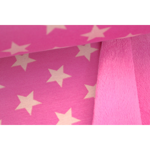 Alpenfleece Sterne Alpenfleece Altrosa Alpenfleece Kuschelstoff