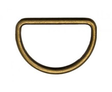 4 Halbrundringe - D-Ringe - 30mm - Veno - Altgold