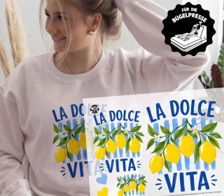 Onkel Bo's Bügelbilder - DIN A4 - Zitronenduft - La Dolce Vita - BIG