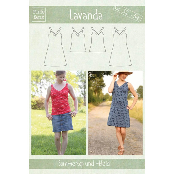 Lavanda: Sommertop und -kleid für Damen Gr. 32 – 54