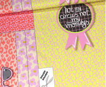 Canvas - Cherry Picking Bag  - Leomuster/Dackel - DIY-Taschen - Paneel - DIY-Nähset - Cherry Picking