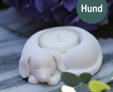 Silikon - Gießform - Tier Teelichthalter - Kleine Stumpenkerzen - Hund - vielfältig nutzbar