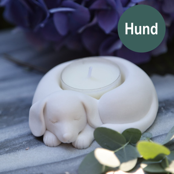 Silikon - Gießform - Tier Teelichthalter - Kleine Stumpenkerzen - Hund - vielfältig nutzbar