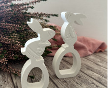 Silikon - Gießform - Osterhasen auf Ostereiern - Serviettenringe - Ostern - vielfältig nutzbar