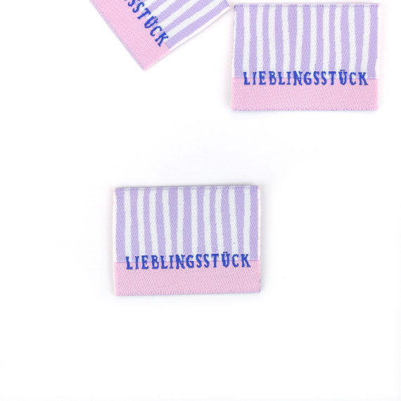 1 Label - LIEBLINGSSTÜCK - Weiß/Flieder