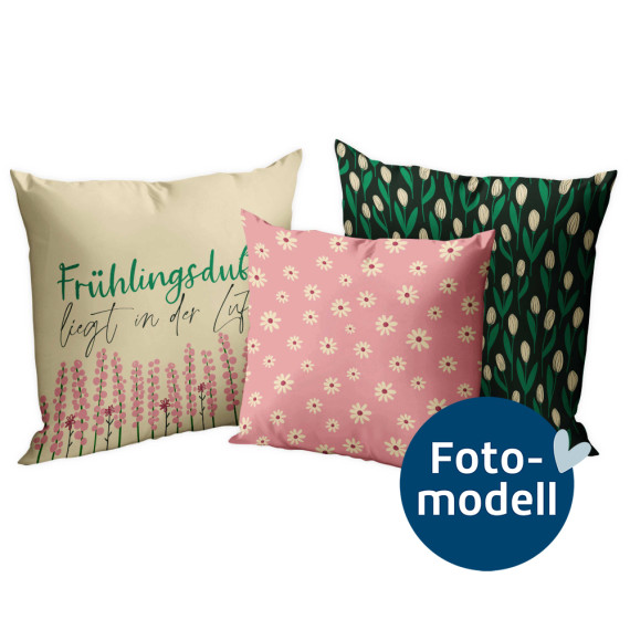 FOTOMODELL - Kissen-Set fertig genäht - Frühlingsduft - Outdoorstoff