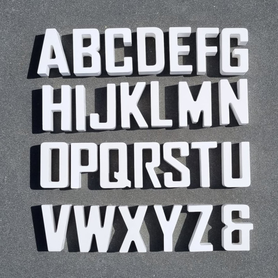 Silikon - Gießform - Puristisch - Buchstabenmatte - A-Z - & - vielfältig nutzbar