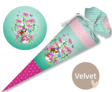 DIY-Nähset Schultüte - GESCHWISTERTÜTE - Adoringly Dzio - Pilzfee - Velvet - abby and amy