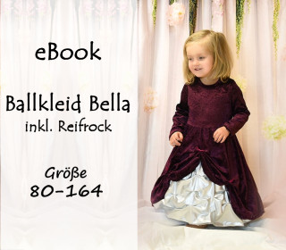 eBook Ballkleid Bella inkl Reifrock 80-164