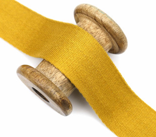 1m weiches Gurtband - 40mm - Senfgelb