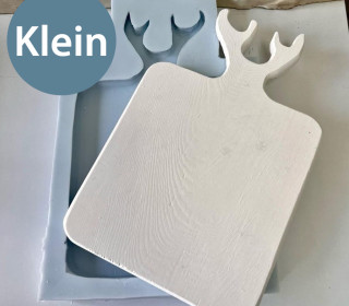 Silikon - Gießform - Serviertablett mit Hirschgeweih - Tablett - Klein - vielfältig nutzbar