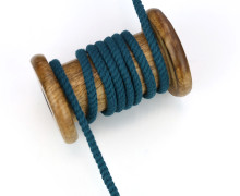 1m Hoodieband - Schmale Kordel - Parkakordel - Gedreht - 4mm - Petrol