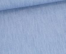 Leichter Jeansstoff - Slub - Leinen Look - Hellblau