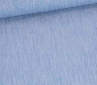 Leichter Jeansstoff - Slub - Leinen Look - Hellblau