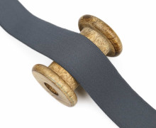 1m Gummiband - Elastisch - Uni - 40mm - Dunkelgrau