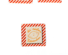1 Label - Du süßes Zitrönchen - Zitrone - Schrägstreifen - Beige - jojulein design