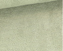 Baumwoll Teddy - Teddystoff - uni - Lichtgrün