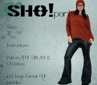 SHO!pants - a flared leg fitted pants