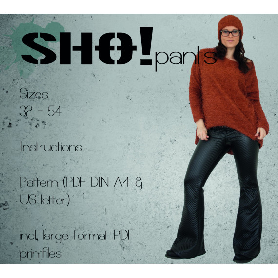 SHO!pants - a flared leg fitted pants