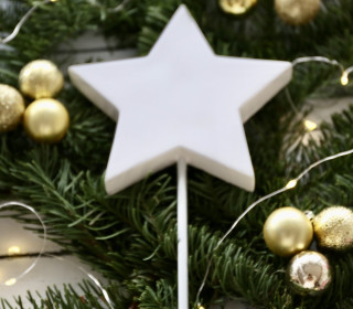 Silikon - Gießform - Dekostern - Stern auf Stange - Stern M - vielfältig nutzbar