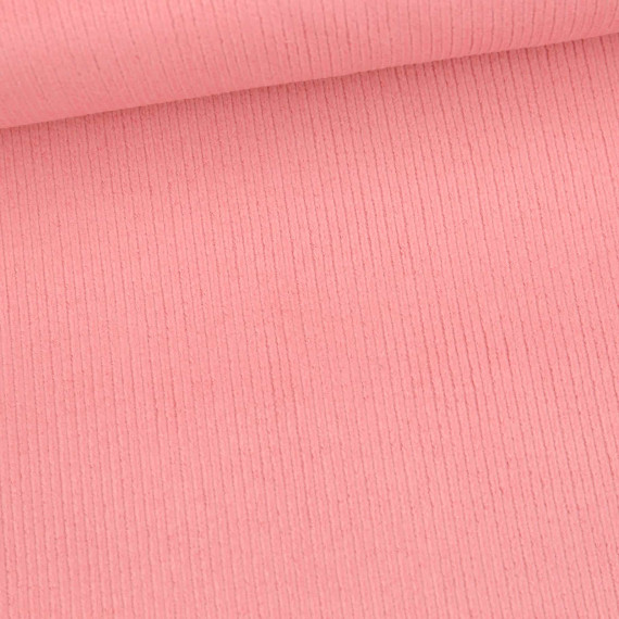 Cord - Breitcord - Washed-Look - Leicht Elastisch - Uni - Lachsrosa