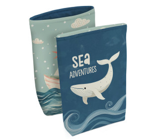 DIY-NÄHSET - Buchtasche - Sea Adventures - Boot & Wal - Softshell - abby and amy