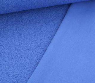 Teddy Fleece - Doubleface - uni - Himmelblau