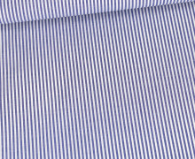 Baumwolle - Webware - Yarn Dyed - Streifen - Dunkelblau/Weiß