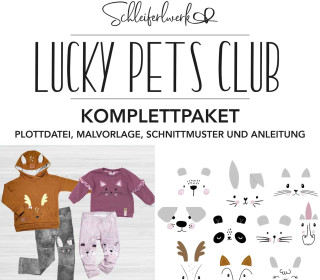 Plottdateien und Malvorlagen - Lucky Pets Club - 10 Tiere