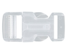 1 Steckschnalle - 30mm - Kunststoff - Transparent