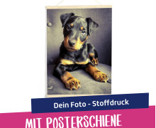 DIY Stoffposter - Dein Foto - Stoffdruck - mit Posterschiene