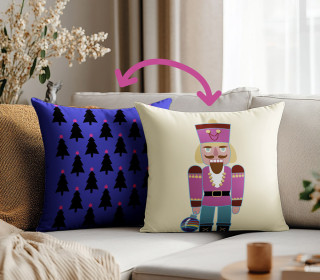 Genähtes Kissen inkl. Inlet - Nutcracker - Tannenbäume - Hamburger Liebe - Mein Hanseherz