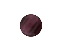 1 Polyesterknopf - Rund - 14mm - Öse - Uni - Glanz - Aubergine