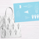 Siebdruck-Schablonen Set - Wiederverwendbare Bastelschablonen 21,6x28cm