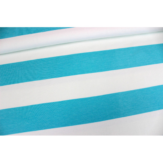 Sweat -Blockstreifen-Türkis-Andrea Lauren