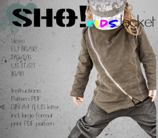 SHO! KIDS Jacket - an asymmetrical jacket for cool kids
