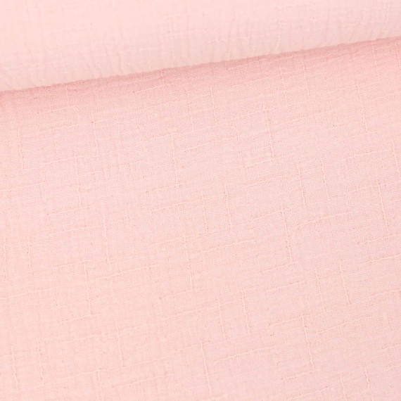 Bambus-Musselin - Double Gauze - Uni - Babyrosa